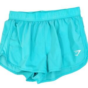 GYMSHARK WOMENS TEAL BLUE SHORTS SZ XL TENNIS ATHLETIC TRAINING WORKOUTS GYM